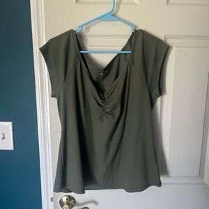 Old Navy Dark Green Short Sleeve Top